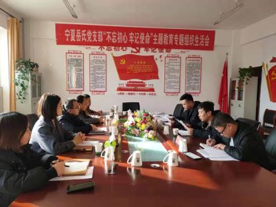 寧夏岳氏黨支部召開(kāi)“不忘初心，牢記使命”主題教育專(zhuān)題組織生活會(huì)